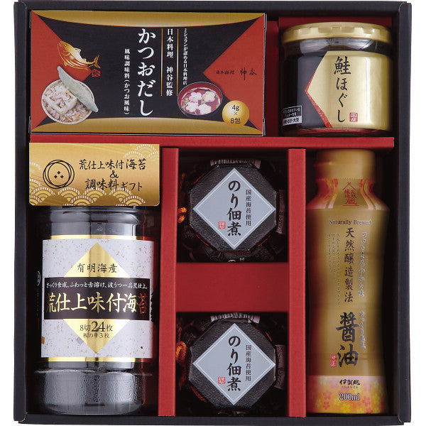 荒仕上味付海苔＆調味料ギフト【全国宅配無料】NH-CZ