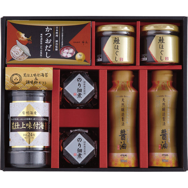 荒仕上味付海苔＆調味料ギフト【全国宅配無料】NH-DZ