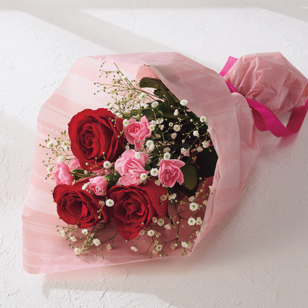 母の日　バラスプレーカーネーションの花束《宅配料込》